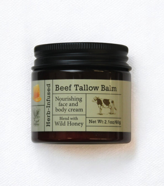 Beef Tallow & Raw Honey Balm